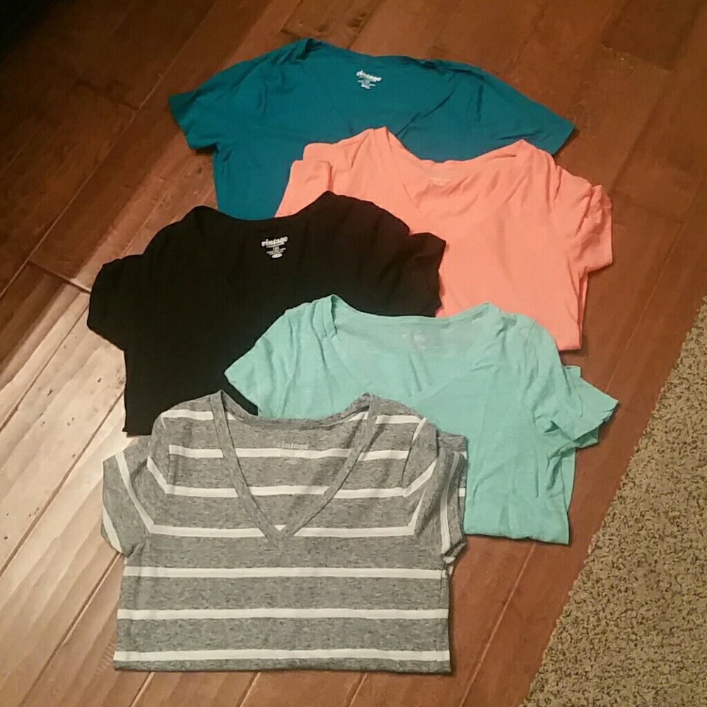 Lot of 5 vintage wash Old Navy t-shirts